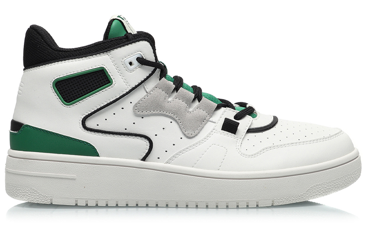Li Ning Advance 2020 Vintage Basketball Shoes Men’s Mid Top White Green