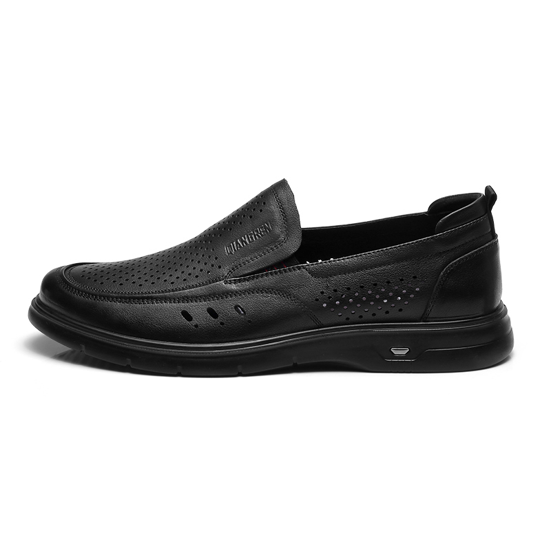 Qiangren 3515 hollow breathable sandals, slip-on and comfortable, men's casual, men's style