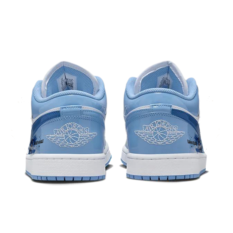 Jordan Air Jordan 1 Vintage Basketball Shoes Unisex Low Top White/Blue