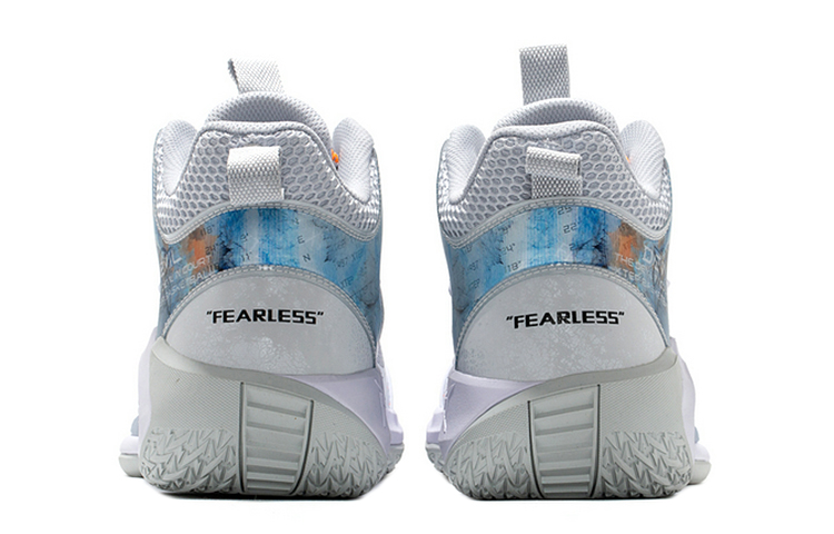 XTEP Raid Slip Resistant Abrasion Resistant High top Basketball Shoes Men’s White Gray