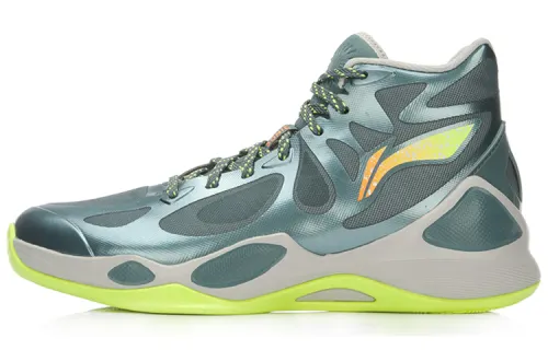 Li Ning SONIC 4 Textile, TPU Slip Resistant Cushioning Abrasion Resistant Support Mid top Basketball Shoes Unisex