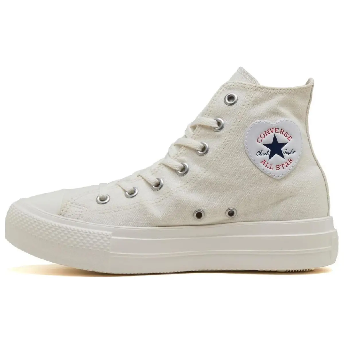 Converse All Star Light Plts Heart Patch Hi Breathable Cushioning Breathable Cushioning High top Canvas Shoes Women's