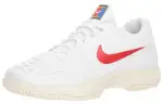 Nike Zoom Cage 3 Cushioning Low top Tennis Shoes Men's White Red