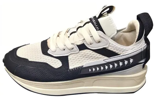 Kappa Mesh Slip Resistant Abrasion Resistant Low top Chunky Sneakers Unisex Navy Blue