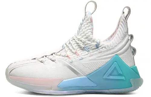 PEAK Tai Ji2.0 Orca Cushioning Slip Resistant Abrasion Resistant Low top Taichi Basketball Shoes Men's White Blue