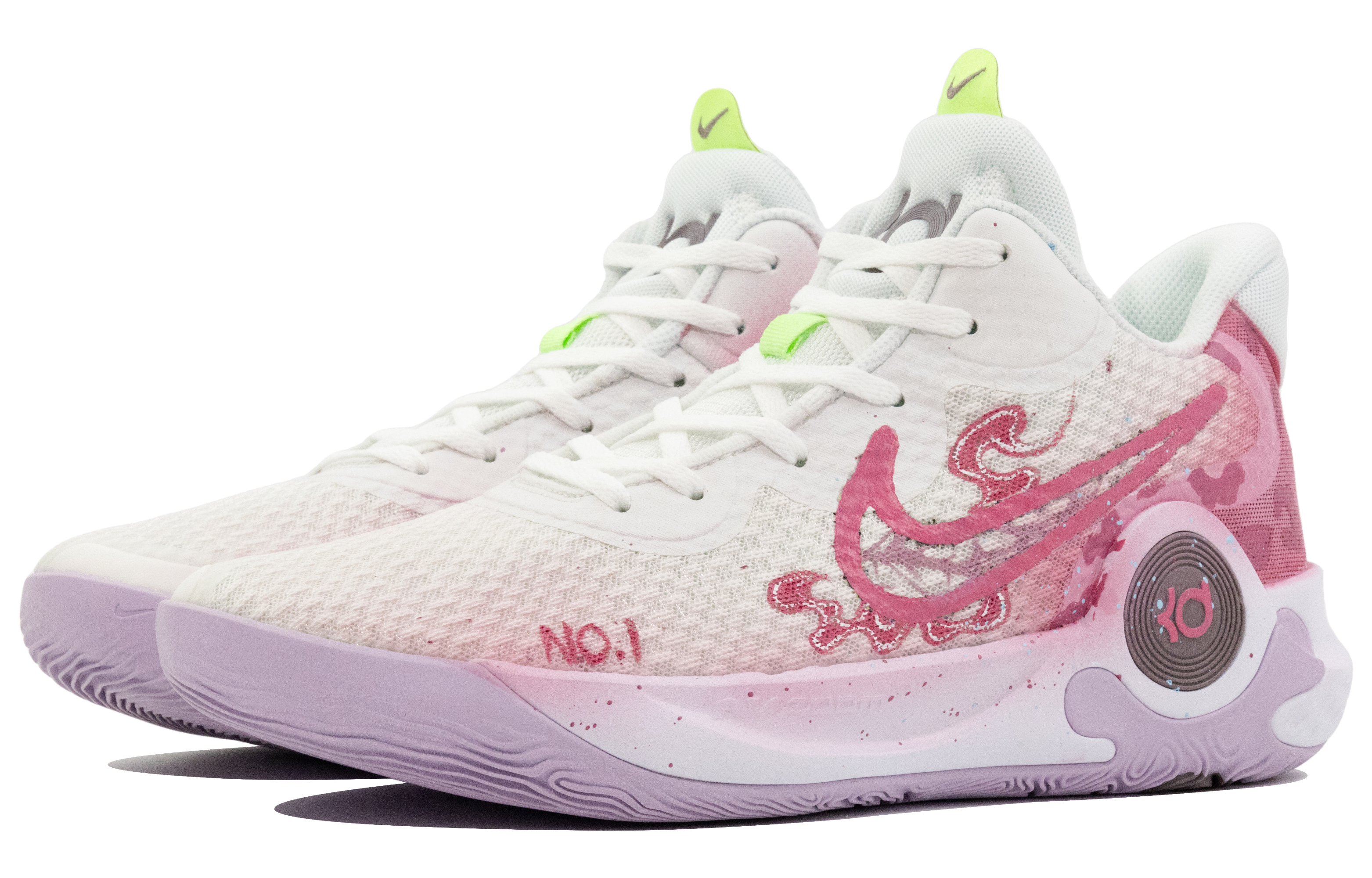 Nike KD Trey 5 IX Instant Kill Shadow Cushioning Slip Resistant Mid top Vintage Basketball Shoes Men’s Pink White