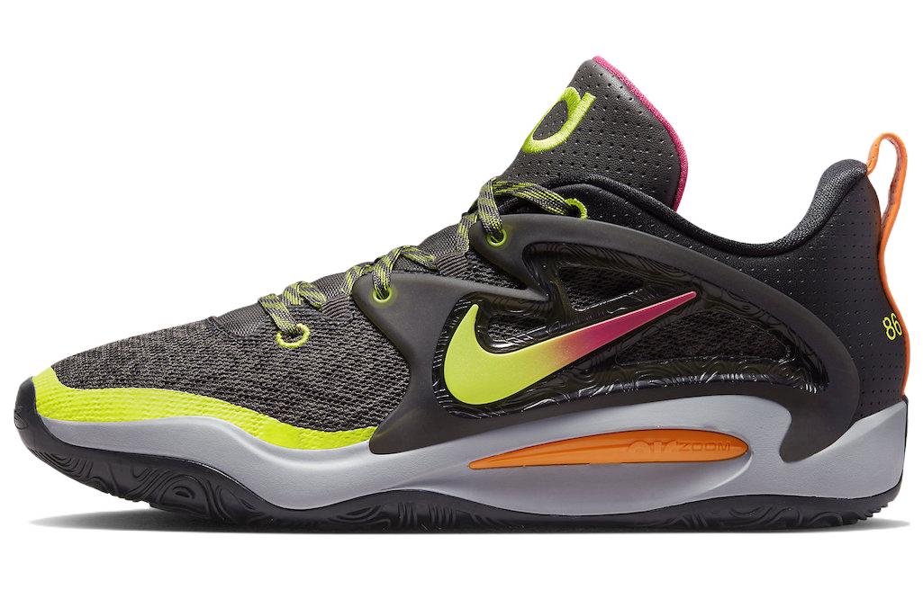 Nike KD 15 Boi 1da Durant 15 fashionable and comfortable shock-absorbing, non-slip, wear-resistant and breathable low-cut basketball shoes for men, black and yellow