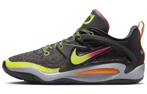 Nike KD 15 Boi 1da Durant 15 fashionable and comfortable shock-absorbing, non-slip, wear-resistant and breathable low-cut basketball shoes for men, black and yellow