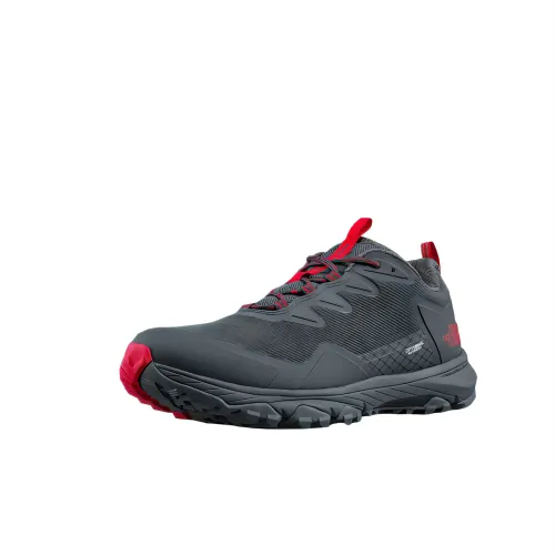 THE NORTH FACE Low top Hiking Shoes Men's Red Gray