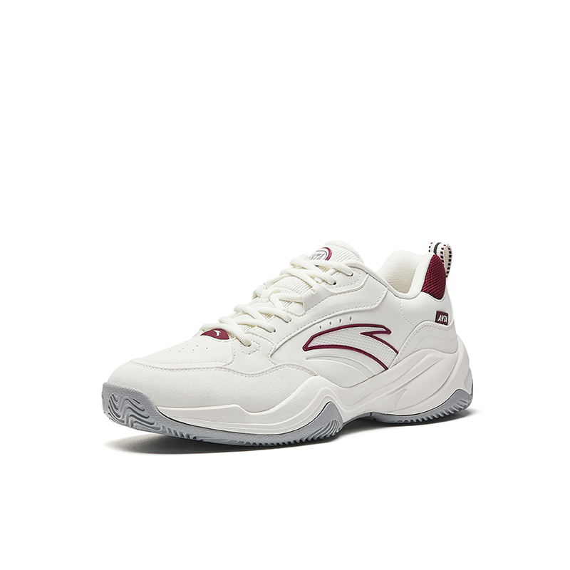Anta Horse Year Spring Festival CNY Leather Upper Professional Low top Tennis Shoes Men’s Ivory White Rose Red