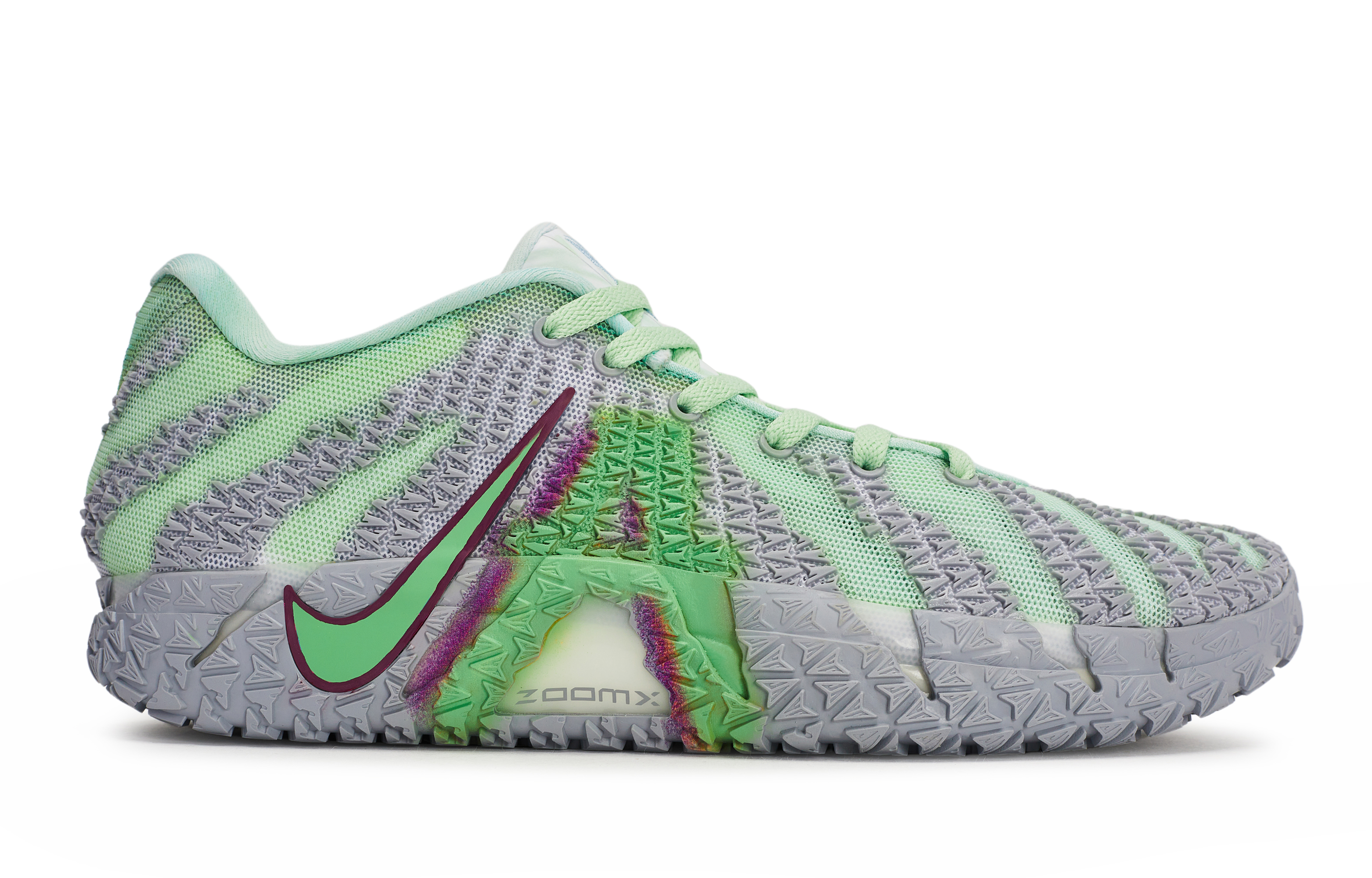 Nike Ja Morant 3 811 Manufacturing, Aurora Vine, Special Shoe Box Cushioning Low top Basketball Shoes Unisex