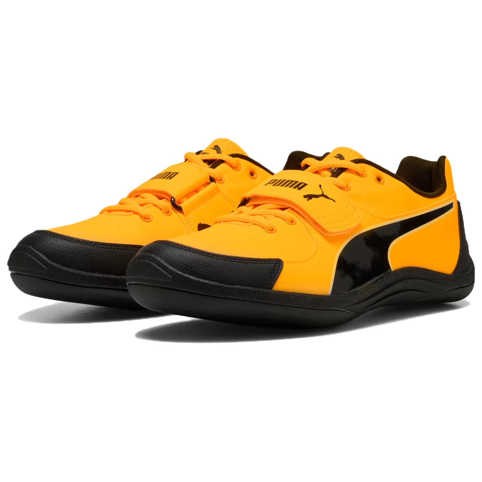 PUMA EvoSPEED Throw Abrasion Resistant Low top Training Shoes Unisex Orange Yellow