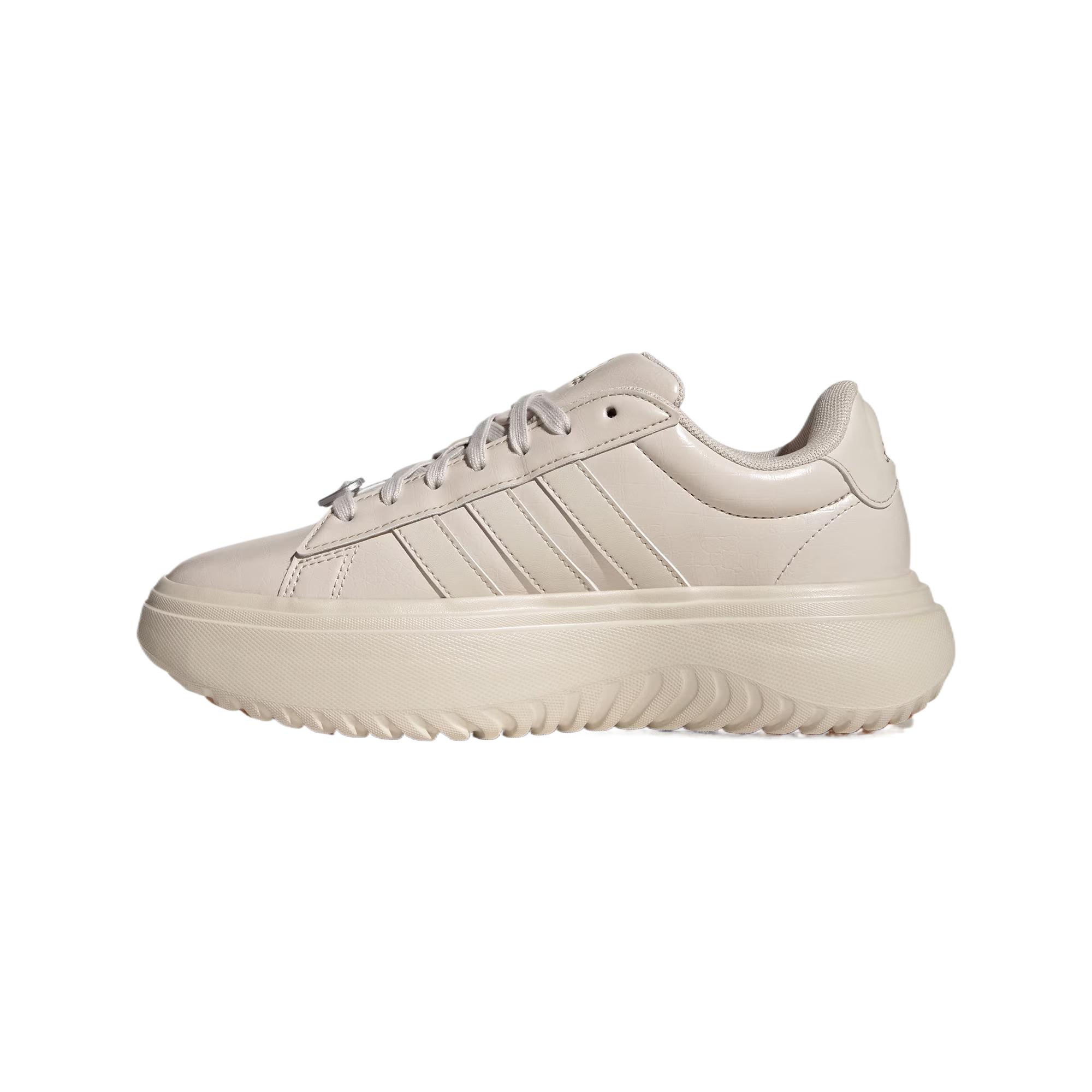 Женские кроссовки adidas GRAND COURT PLATFORM (коричневые)