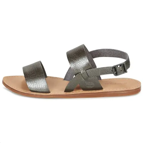 Timberland One Strap Sandals Low Heel Women's Black Yellow