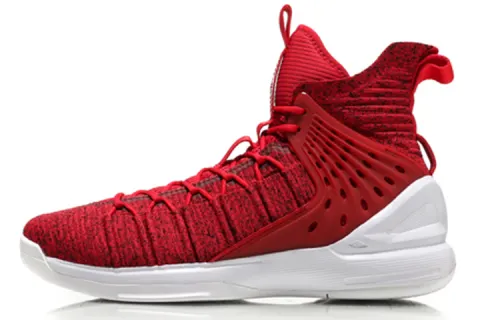 Li Ning CF Vintage Basketball Shoes Men's High Top Red/White