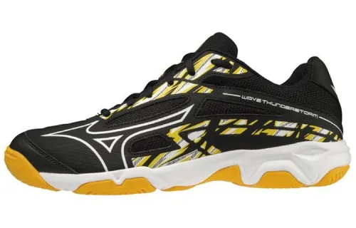 Mizuno Wave Thunderstorm 'Black White Yellow'