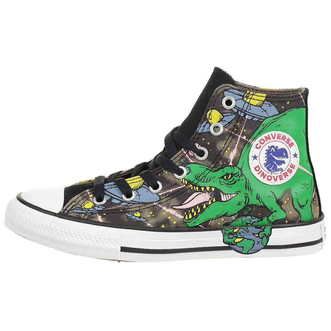 Женские кеды Converse Chuck Taylor All Star Interstellar Dinos High Top (зеленые)