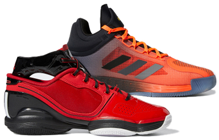 Мужские кроссовки adidas D rose 11 Bundle Pack 1.0+11 (красный / черный / белый / желтый) — Красный / чёрный / белый / жёлтый — фото 2