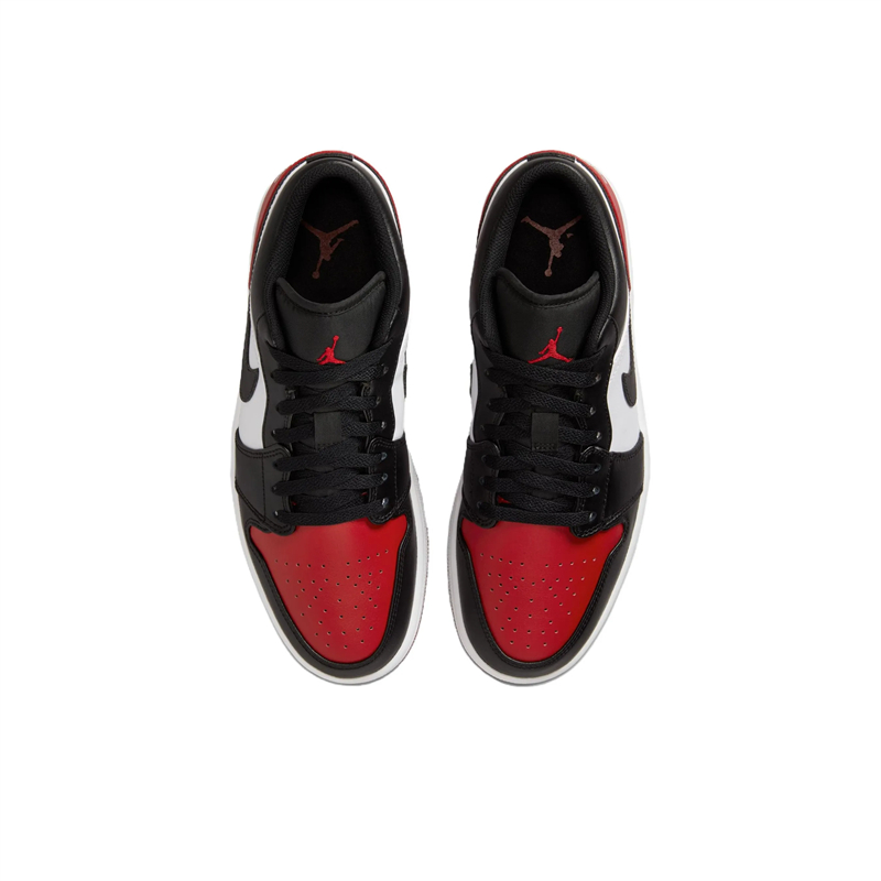 Jordan Air Jordan 1 Slip Resistant Low top Vintage Basketball Shoes Unisex Bred Toe