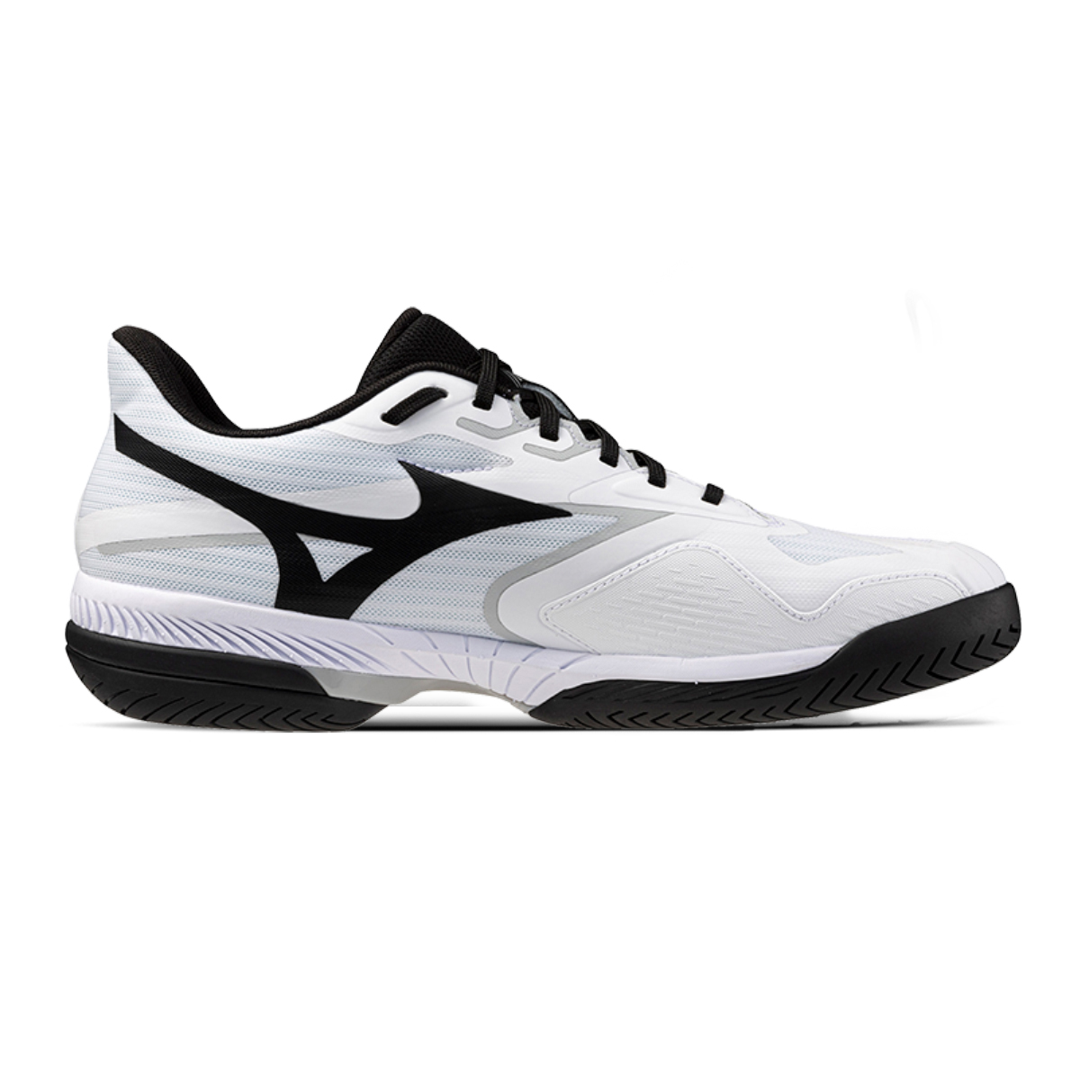 Mizuno WAVE EXCEED COURT Slip Resistant, Abrasion Resistant, Lightweight Low top Tennis Shoes Unisex White Black