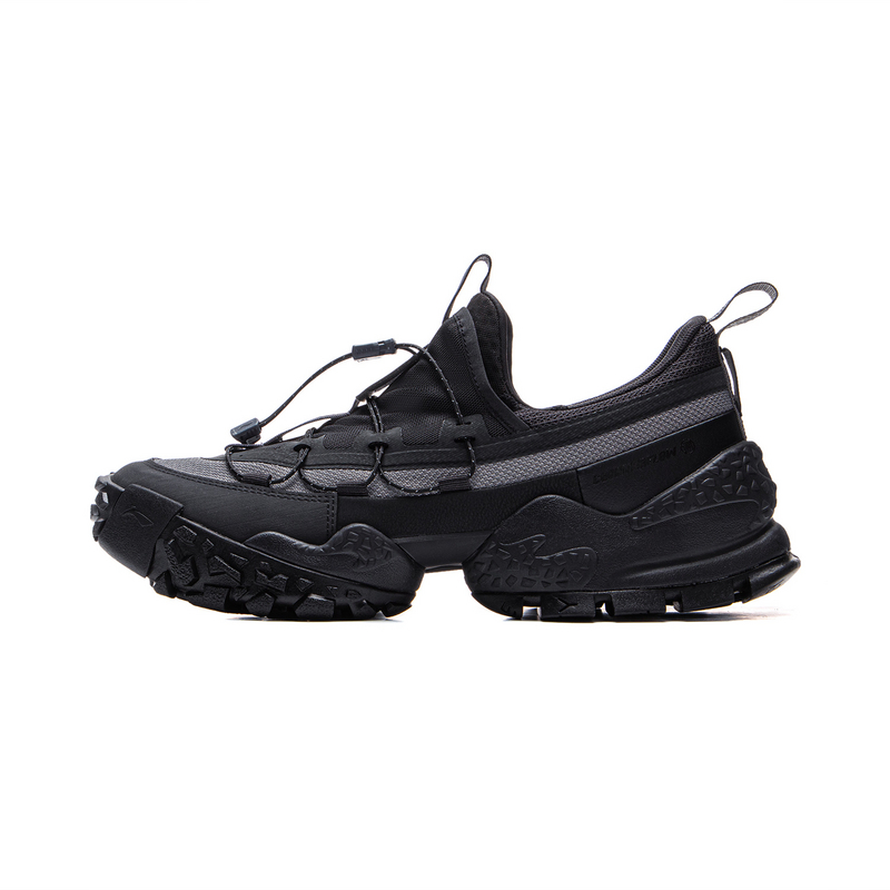 Li Ning Outdoor CF Tracing, Forest Environment Low top Hiking Shoes Unisex Black Gray