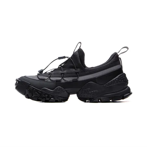 Li Ning Outdoor CF Tracing, Forest Environment Low top Hiking Shoes Unisex Black Gray