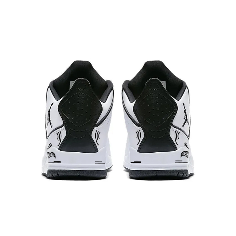 Jordan Courtside 23 Cushioning Slip Resistant Abrasion Resistant Mid top Vintage Basketball Shoes Men’s White