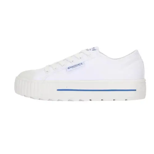 Discovery Expedition Comfortable Low top Canvas Shoes Unisex White