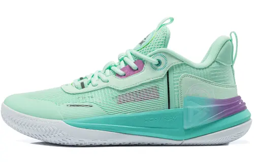 PEAK Basketball Shoes Men's Low Top Cool Green