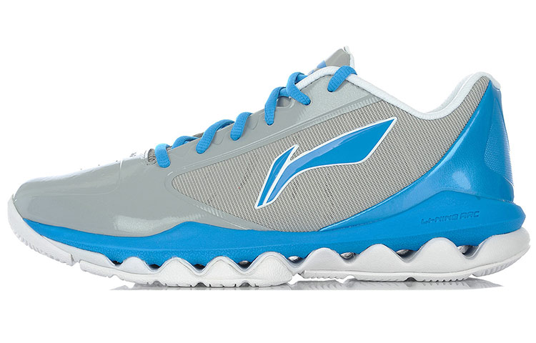Li Ning Arc Textile, Synthetic Leather Cushioning Slip Resistant Abrasion Resistant Coverage Low top Basketball Shoes