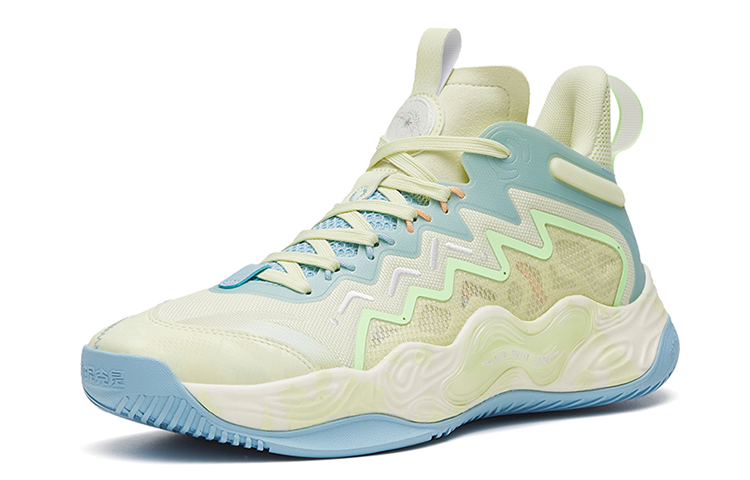 Anta Magic Cement Slip Resistant Abrasion Resistant Low top Basketball Shoes Men’s Yellow