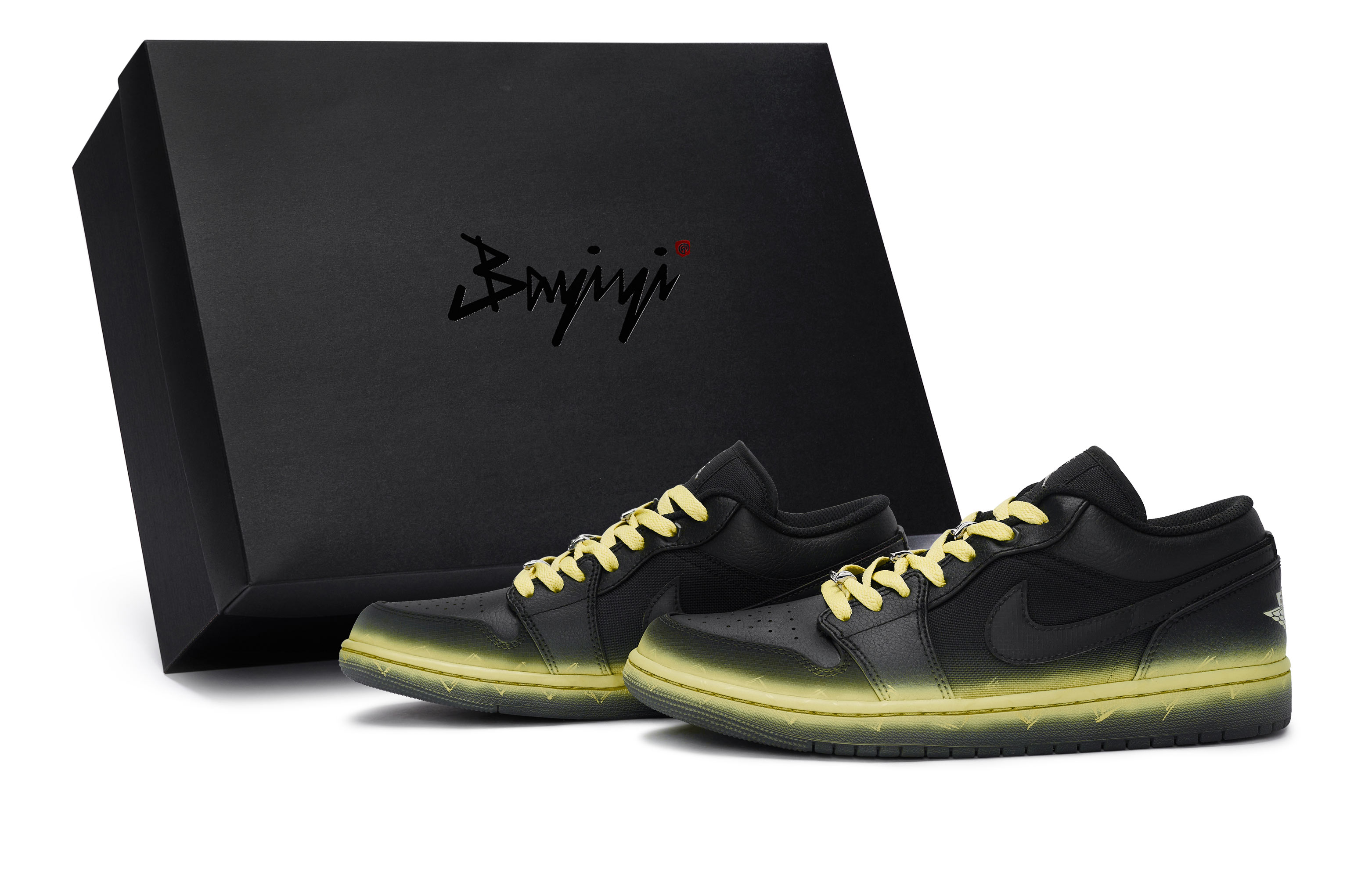 Jordan Air Jordan 1 811 Manufacturing, Current Surge Yellow, Special Shoe Box Slip Resistant Abrasion Resistant