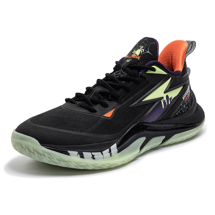 361° LIGHT UP PRM Cushioning Slip Resistant Abrasion Resistant Low top Basketball Shoes Men’s Obsidian Black