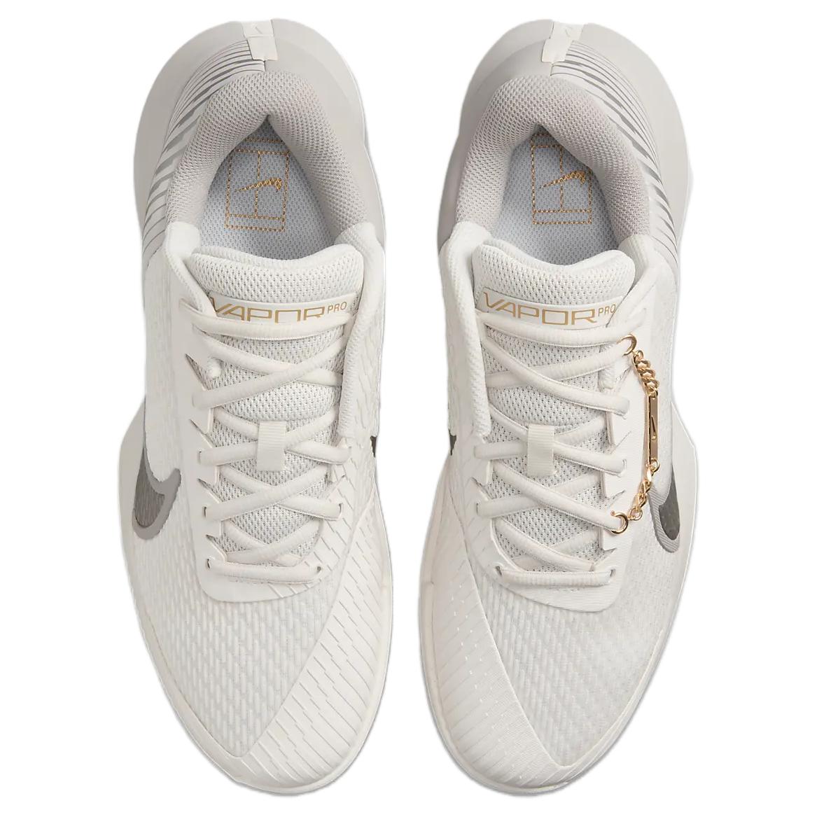 Nike Court Vapor Pro 2 Hc Premium Phantom College Grey Metallic Gold Metallic Pewter