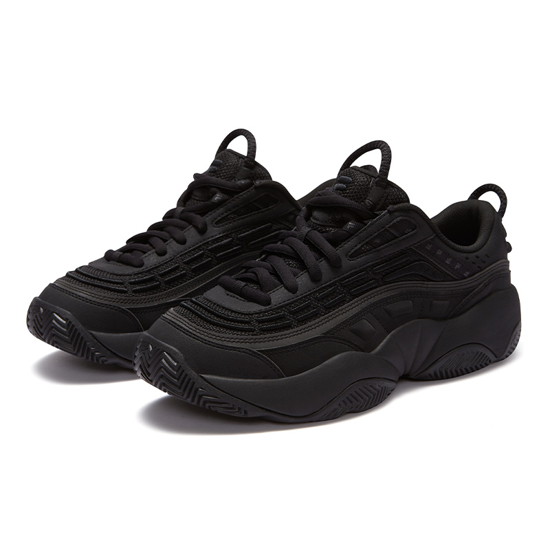 FILA FUSION Flame Shoes Low top Vintage Basketball Shoes Men’s Black