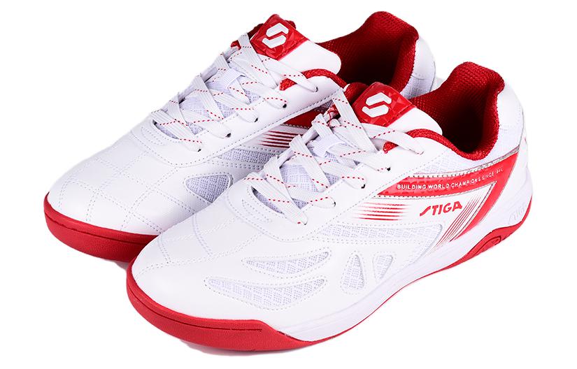 Stiga Slip Resistant And Breathable Low top Training Shoes Unisex Red White