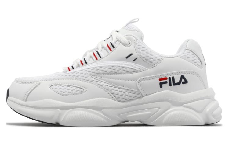 FILA Flamenco Cushioning, Wear Resistant Low top Chunky Sneakers Women's White
