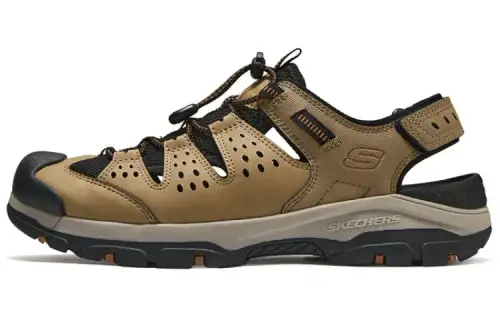 Skechers Breathable River Trekking Shoes Men's Tan