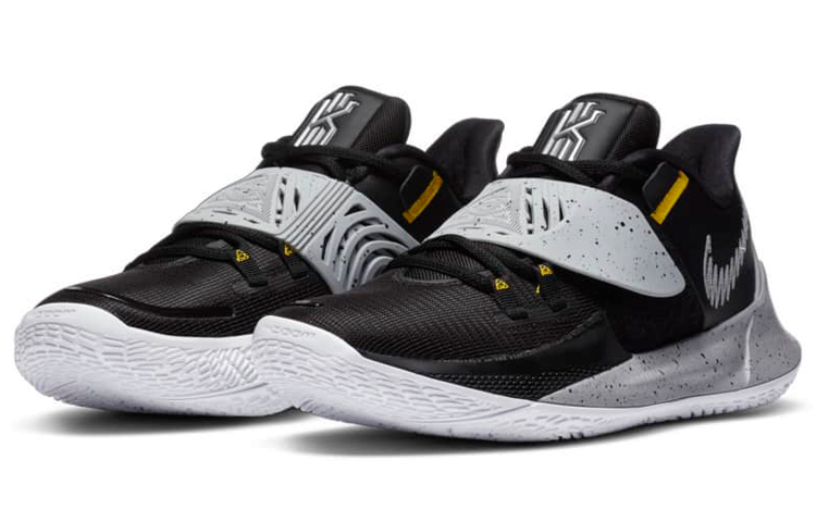 Кроссовки Nike Kyrie Low 3 (черно-серые) — Чёрный / серый — фото 3