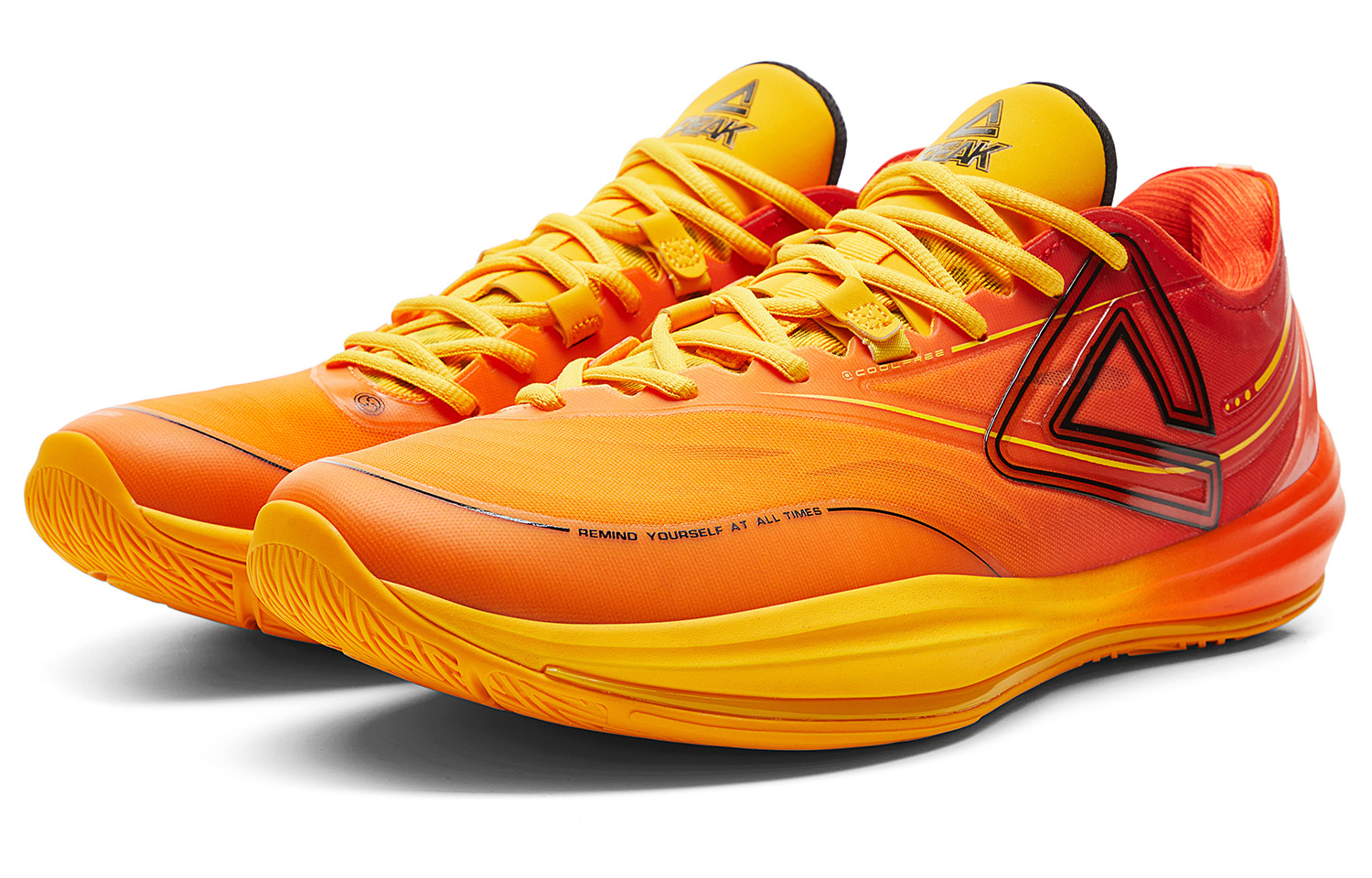 PEAK Light And Agile 3.0 Basketball Shoes Men’s Low Top Orange Yellow