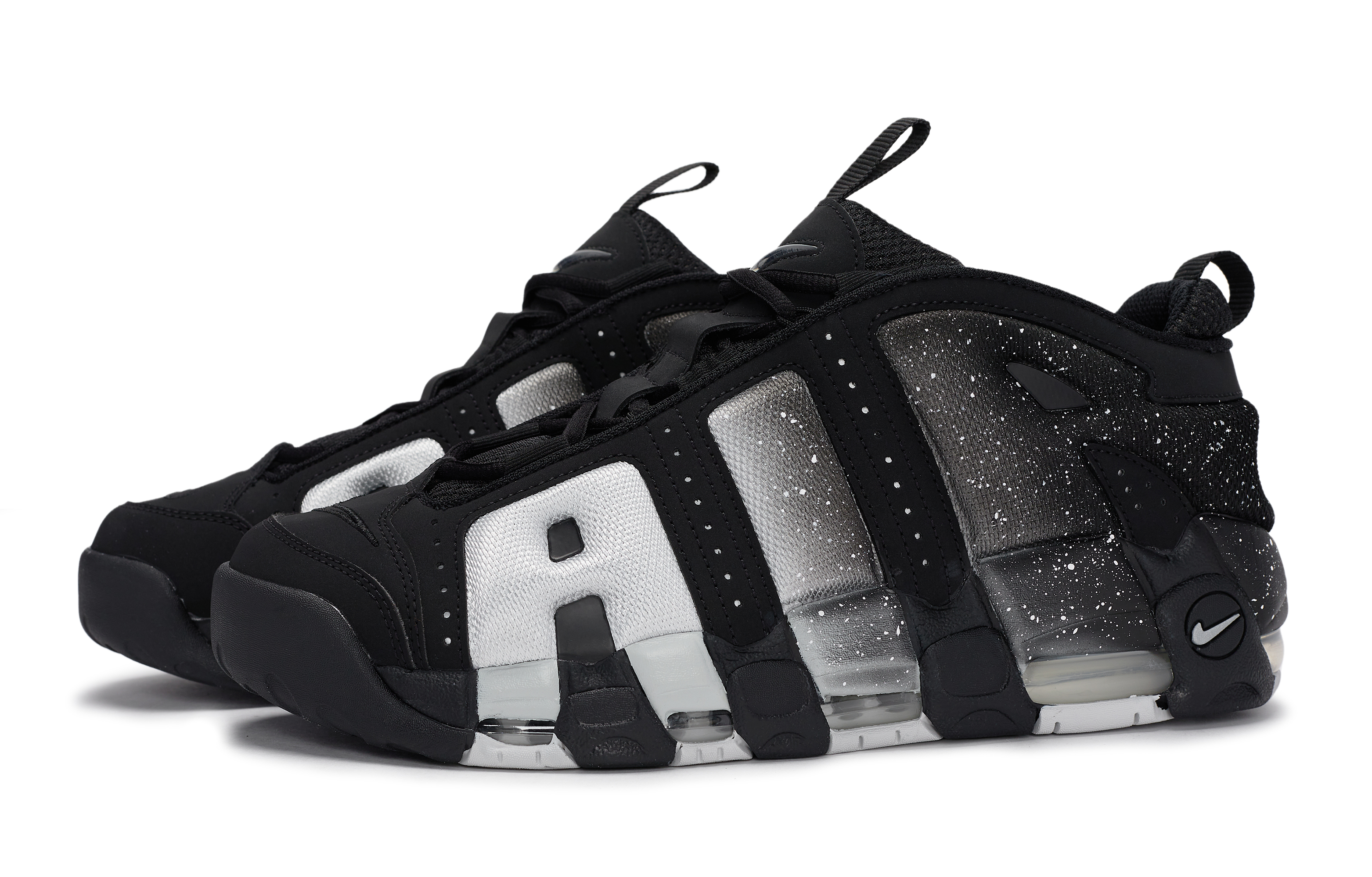 Nike Air More Uptempo LOW 811 Manufacturing, Starry Ocean, Special Shoe Box Slip Resistant Abrasion Resistant Low top