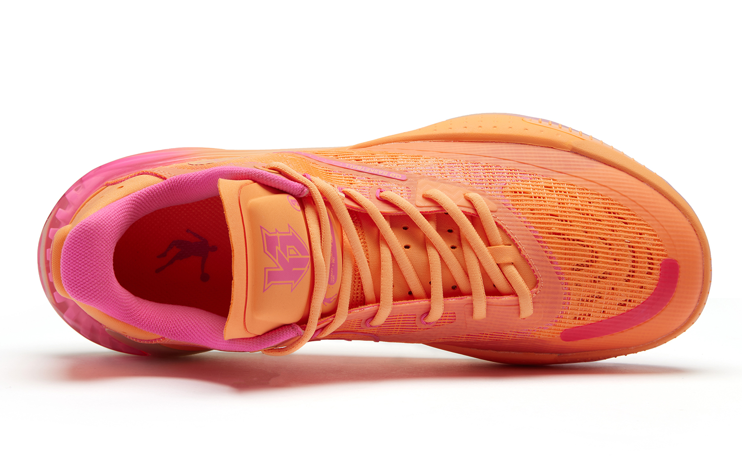 QIAODAN Sharp RISE Solar Storms Cushioning Anti-Slip And Wear-Resistant Low-Top Basketball Shoes Men’s Orange Pink