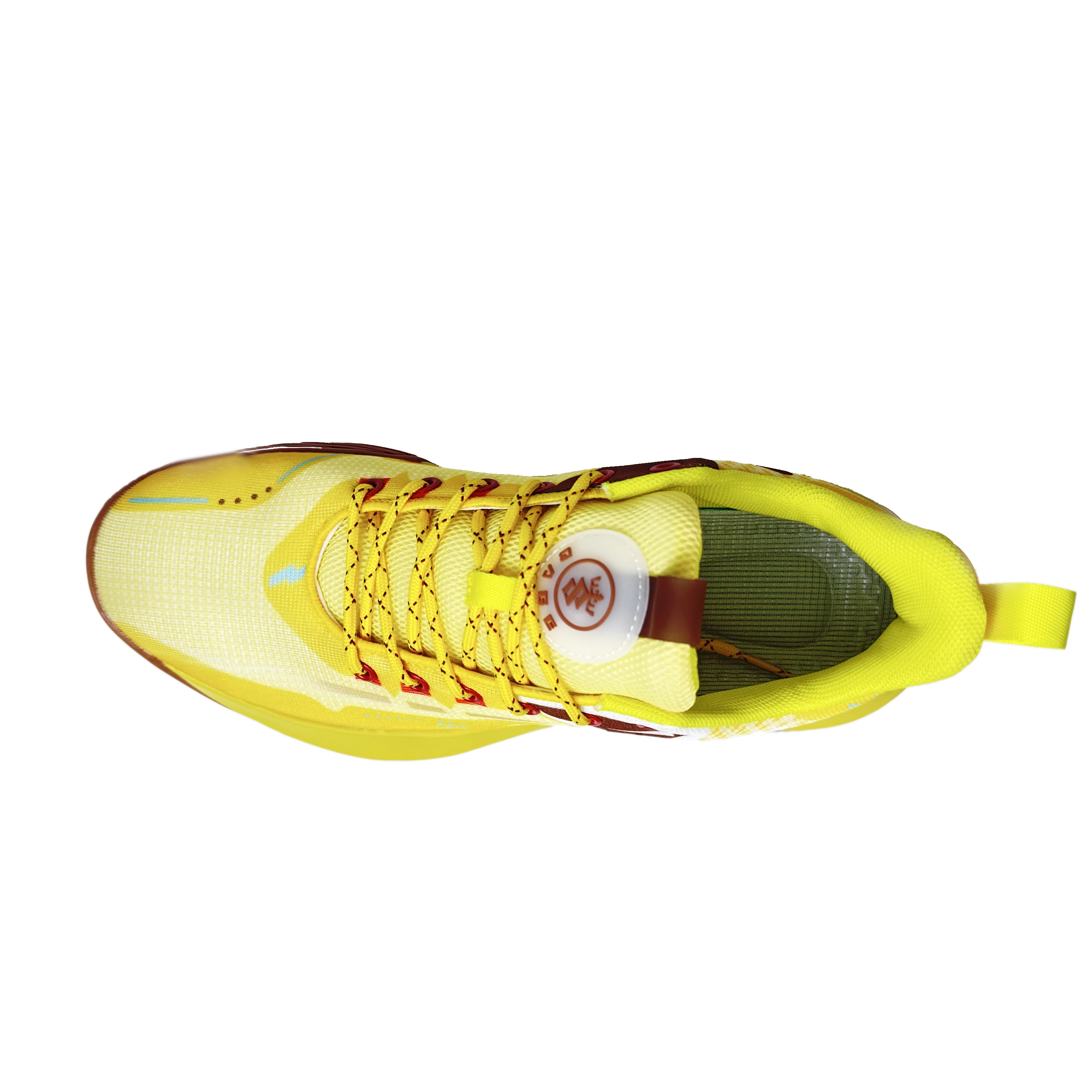 BAGE Mesh Low top Basketball Shoes Unisex Lemon