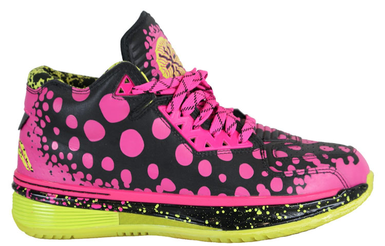 Li Ning WAY OF WADE Slip Resistant, Abrasion Resistant, Rebound Mid top Basketball Shoes Men’s Black Pink Yellow