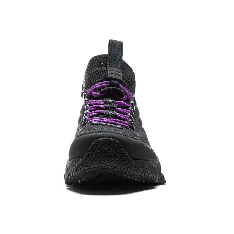 Li Ning Outdoor CF Tracing Slip Resistant Abrasion Resistant High top Hiking Shoes Unisex Black