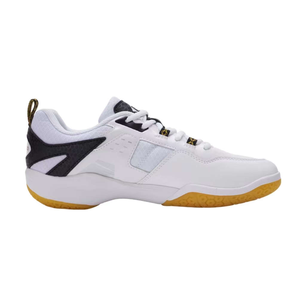 KUMPOO Abrasion Resistant Low top Badminton Shoes Unisex White