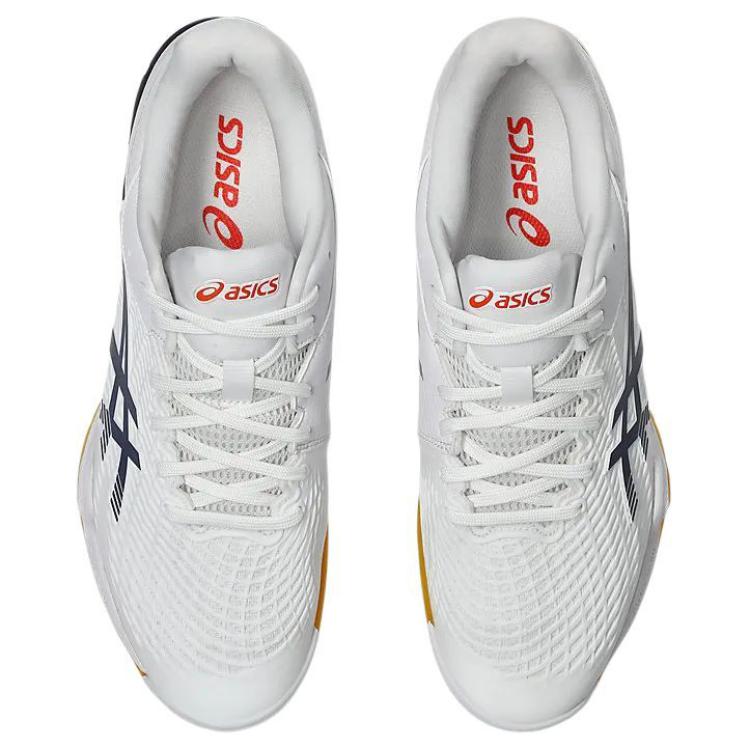 ASICS Court Control FF 3 Abrasion Resistant Low top Badminton Shoes Men’s White Blue