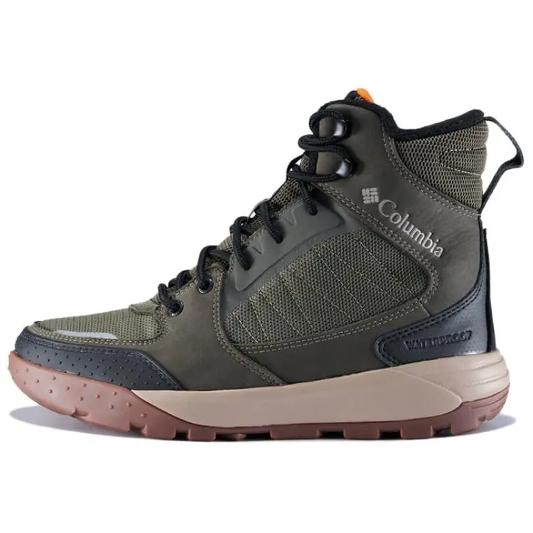 Columbia Omni Heat Slip Resistant Slip Resistant Short Snow Boots Men's Green
