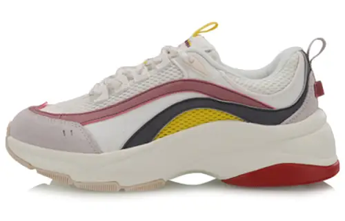 Li Ning Aurora WindWalker Slip Resistant Abrasion Resistant Low top Sports Casual Shoes Women's Pink