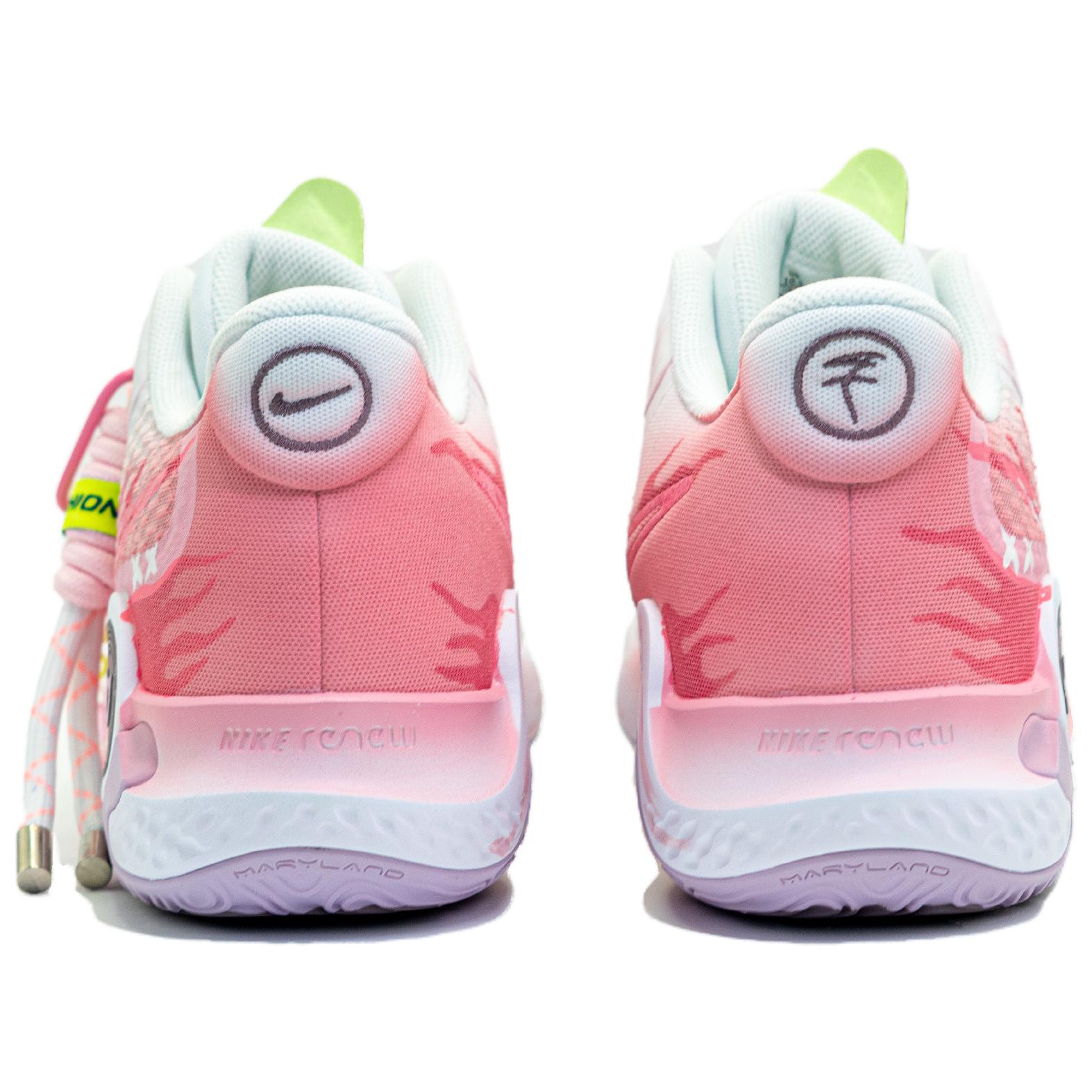 Nike KD Trey 5 IX Slip Resistant Slip Resistant Mid top Vintage Basketball Shoes Unisex Pink Asian Version